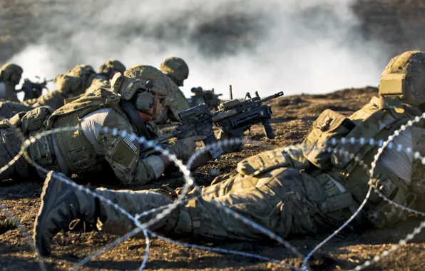 Weapons, army, soldiers