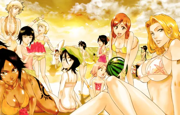Beach, bleach, female Persians