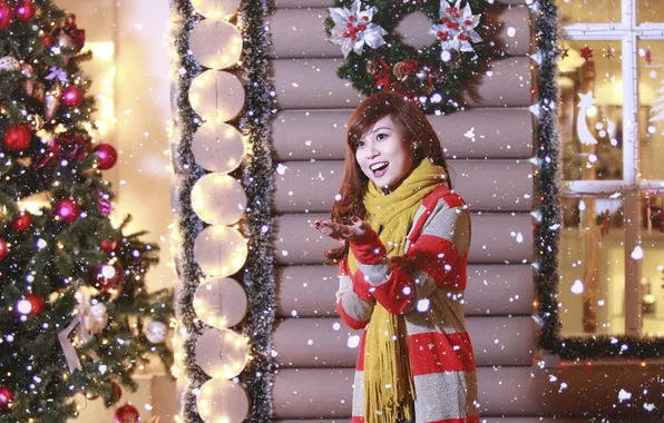 Picture girl, holiday, home