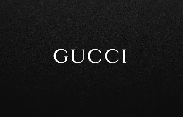Black, the inscription, logo, fon, GUCCI, Gucci