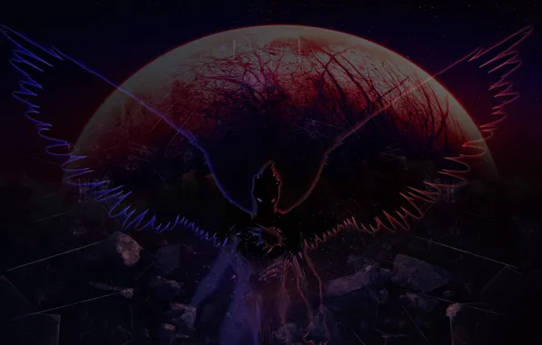 Planet, Space, Angel, The demon, Abstraction, Effects