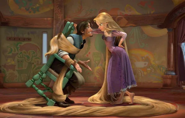 Picture Rapunzel, Tangled, Complicated story