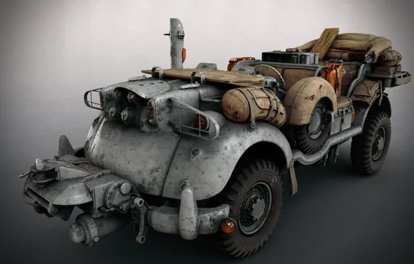 Picture transport, equipment, SCI-FI WW2 Jeeps