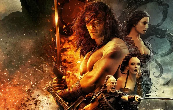 Picture fantasy, warrior, Conan the barbarian