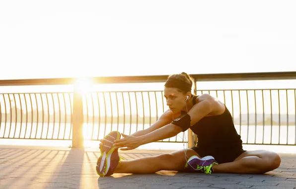 Picture concentration, running, elongation, jogging, physical activity outdoors