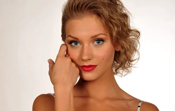 Picture look, face, model, lipstick, lips