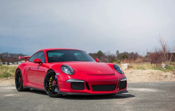 Picture GT3, 991, Red, Wheels, Black, Porsche