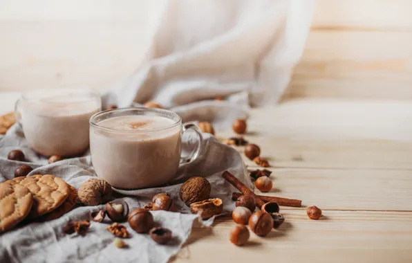 Sticks, cookies, Cup, cinnamon, cocoa