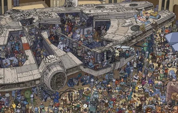 Star Wars, Fantasy, Art, Art, Millennium Falcon, Characters, Rebels, Millennium Falcon