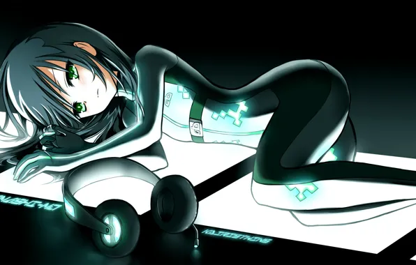 Picture anime, headphones, art, Vocaloid