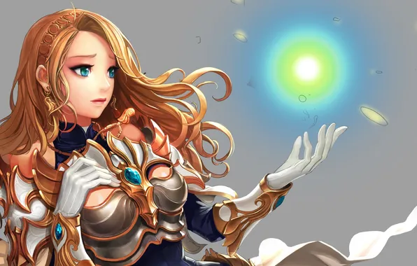 Picture look, girl, magic, the game, art, league of legends