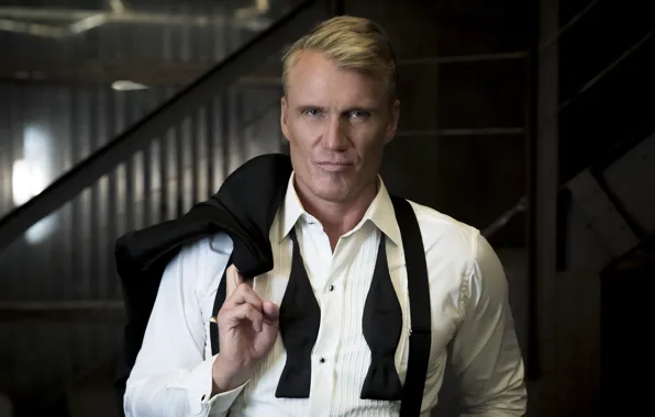 Picture look, pose, actor, Director, producer, writer, tuxedo, Dolph Lundgren