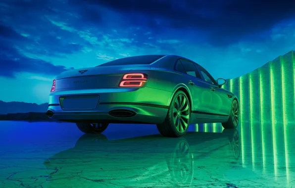 Picture Bentley, wallpaper, Bentley Flying Spur CGI