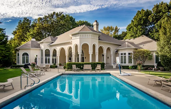 Water, style, home, pool, architecture, mansion, luxury