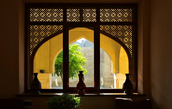 Picture window, pitcher, Uzbekistan