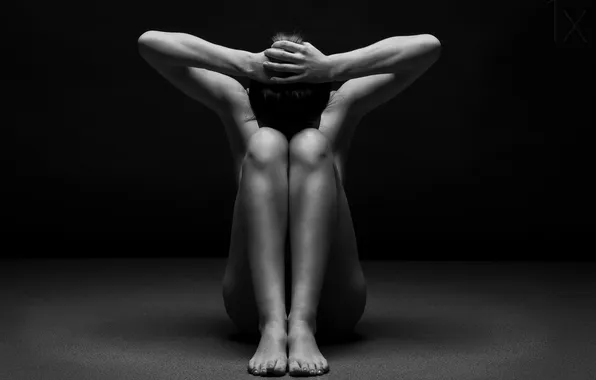 Sexy, naked, pose, artistic