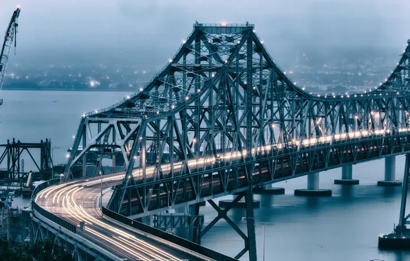 Picture bridge, CA, San Francisco, California, San Francisco, Bay Bridge