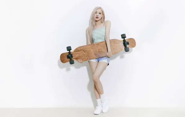 Rose, skateboard, 2560x1440, Wallpaper for desktop, kpop, 16:9, blackpink, blackpink