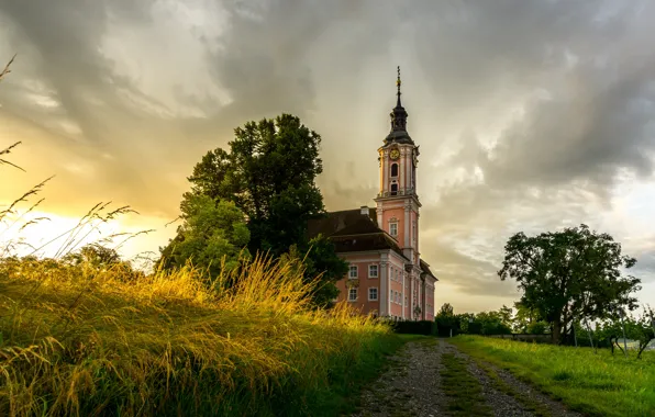 Germany, Church, Germany, Baden-Wurttemberg, Birnau, Maurach