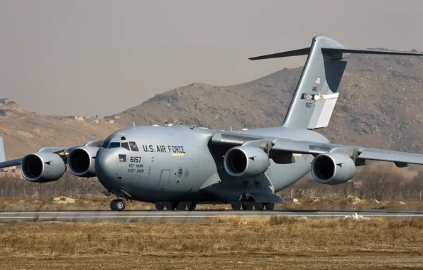 Picture Boeing, UNITED STATES AIR FORCE, C-17, American strategic military transport aircraft, Globemaster III