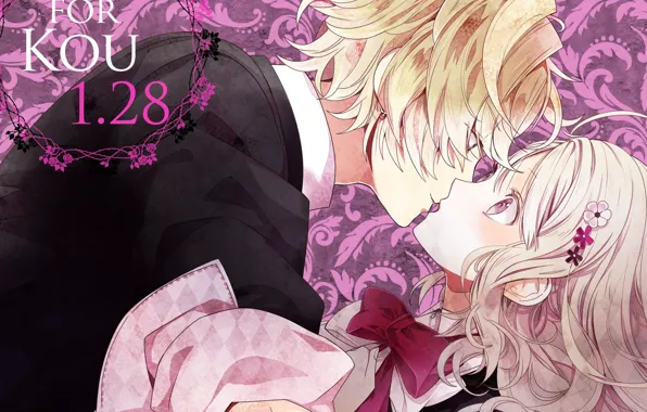 Picture girl, pair, vampire, Diabolik Lovers, The devil's beloved