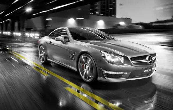 Street, Mercedes, in motion, mercedes sl 55 amg