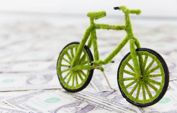 Picture greens, bike, green, background, widescreen, Wallpaper, mood, money