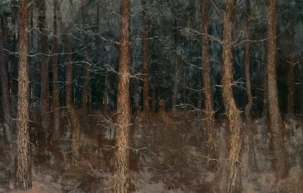Picture oil, picture, canvas, 1907, Gustaaf van de Wall Perne, Gustaf Frederick Wall Pern, Mystical Paths