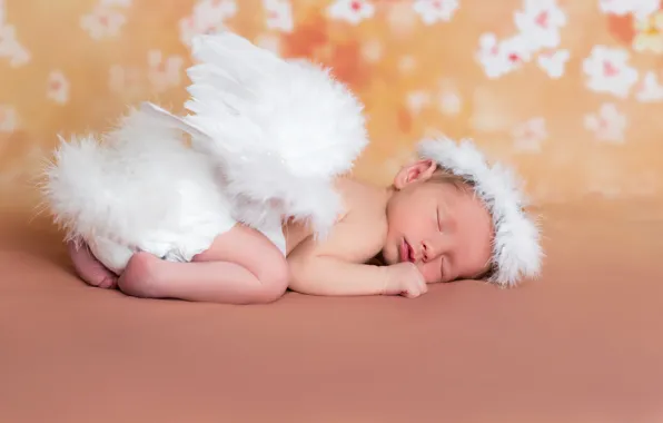 Picture sleep, wings, angel, baby, sleeping, wings, baby, angels