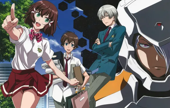 Girl, space, guys, Kakumeiki Valvrave, Walgrave Liberator
