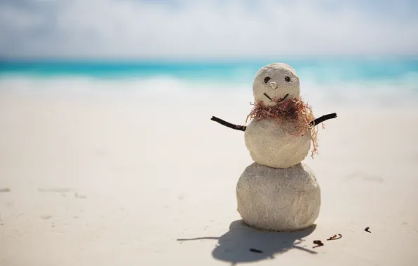 Picture sand, New Year, Christmas, snowman, Christmas, New Year, Xmas, Merry