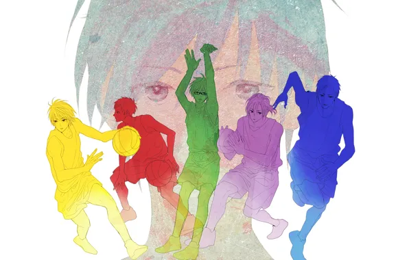 Art, team, guys, Kuroko's basketball, Kuroko from the Baske