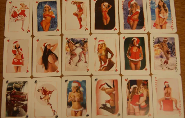 Card, girls, the snow maiden