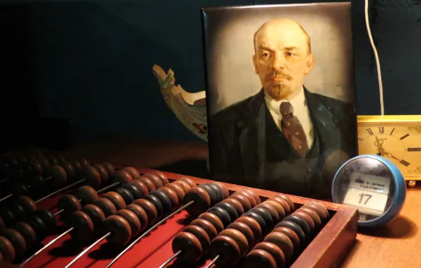 Lenin, the leader, Ulyanov, and Lenin is so young and the young in October ahead