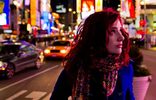 The city, lights, Susan Coffey