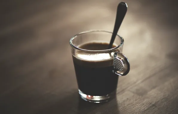 Picture coffee, spoon, Cup