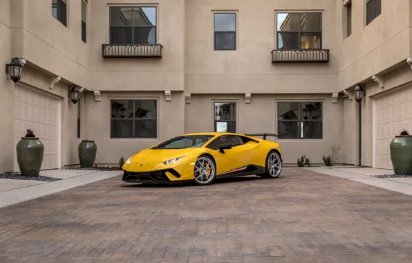 Lamborghini, Yellow, VAG, Performante, Huracan