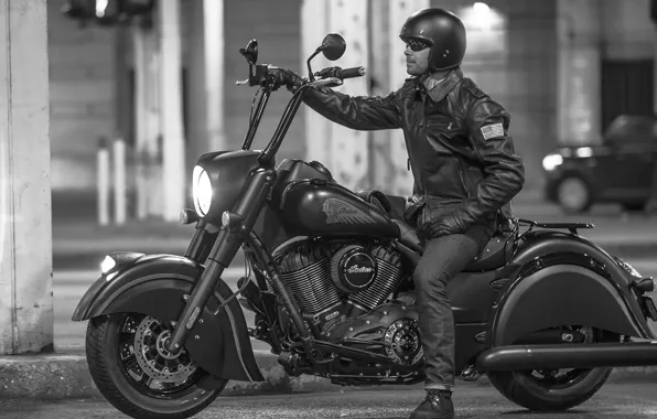 Picture photo, male, Cruiser, Indian Chief, 2016, Black Horse