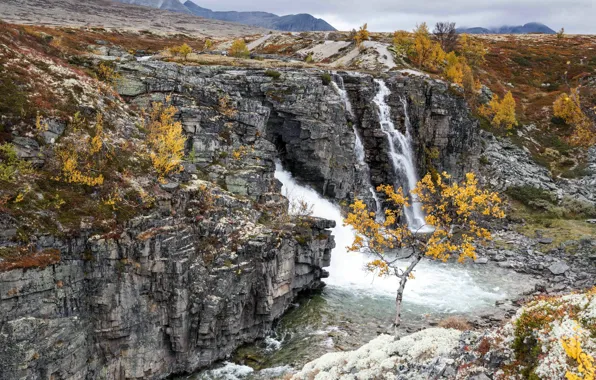 Picture Waterfall, Norway, Rondane, Storulfossen