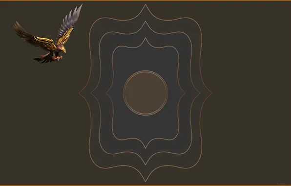 Background, eagle, dark, gradient, figure