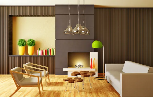 Picture furniture, interior, living room, room, interior, Modern, stylish