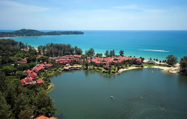 The ocean, shore, the hotel, Thailand, Laguna