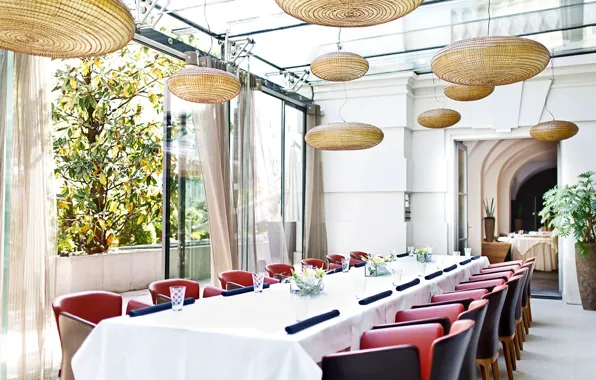Furniture, lights, hall, serving, Palais Coburg