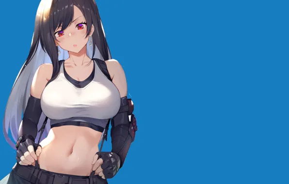 Sexy, boobs, anime, pretty, FFVII, Tiffa
