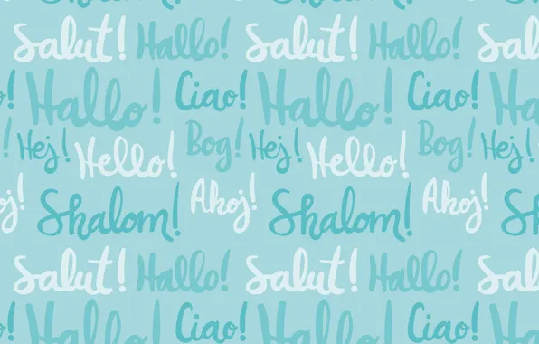 Labels, background, blue, texture, pattern, hello