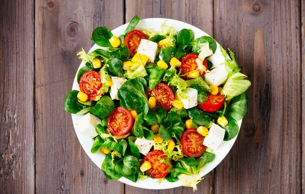 Greens, salad, herbs, salad, a salad diet, diet salad