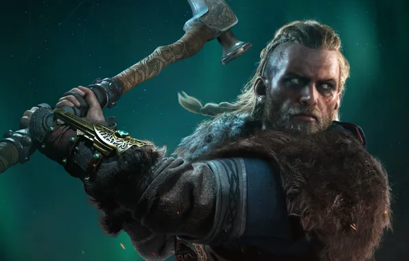 Game, axe, axe, warriors, games, Viking, viking, eivor