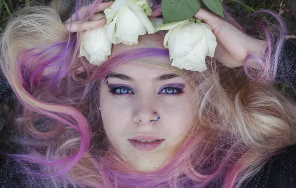 Hair, color, portrait, makeup