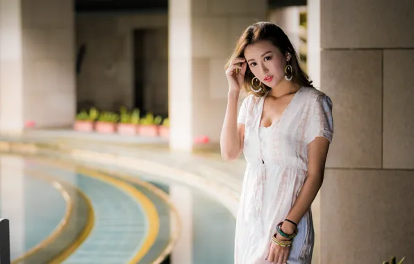 Look, girl, hair, Asian, cutie