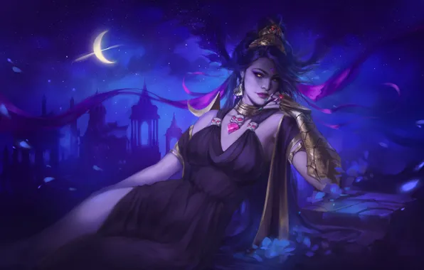 Picture Girl, Night, Game, Hades, Nyx, Supergiant Games, Mother Night